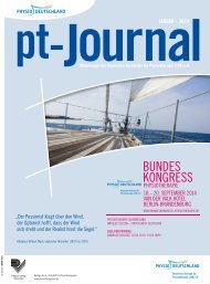 PT JOURNAL 01 / 2014 - (ZVK), Landesverband Hessen eV