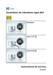 Contrôleur de vibrations type 663 Attention - Hauber-Elektronik GmbH