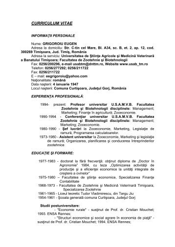 curriculum vitae