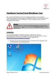 Handbuch TechnoTrend BlindScan Tool