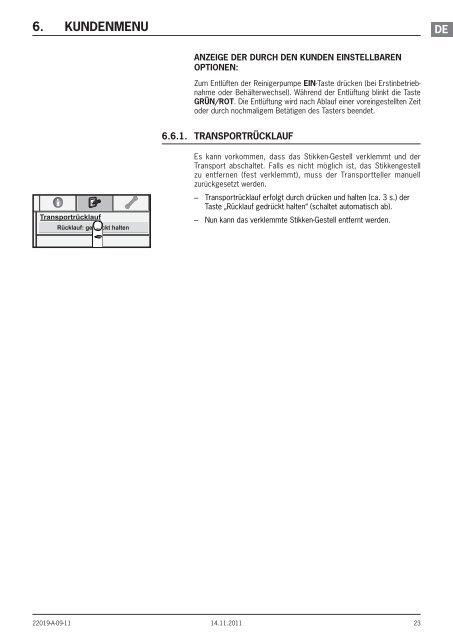 MODELLREIHE SWA INSTALLATIONS- UND ... - HOBART GmbH