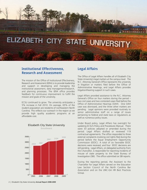 2008-09 Annual Report - Elizabeth City State University