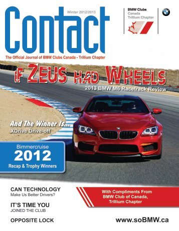 Contact Winter 2012 - BMW Club of Canada, Trillium Chapter