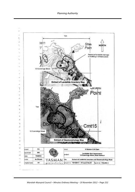 TABLE OF CONTENTS - Waratah-Wynyard Council