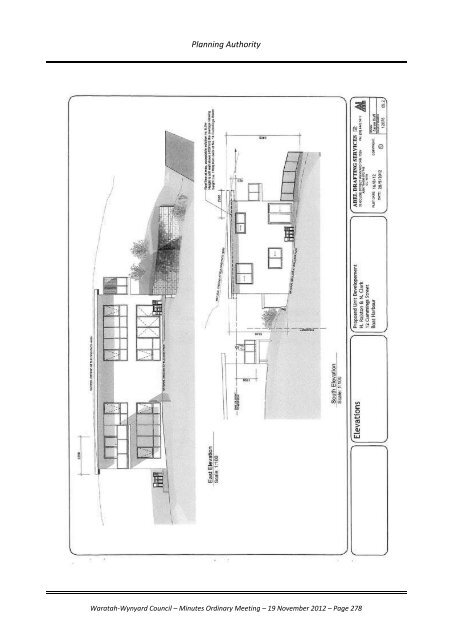 TABLE OF CONTENTS - Waratah-Wynyard Council