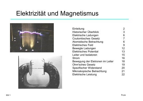 Elektrizität Und Magnetismus