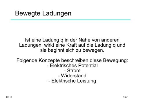 Elektrizität und Magnetismus