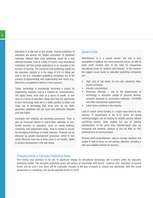 Trends in Education Publishing - Cognizant