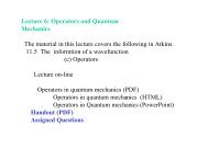 Operators in Quantum Mechanics - Cobalt