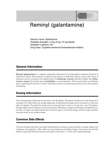 Reminyl (galantamine)