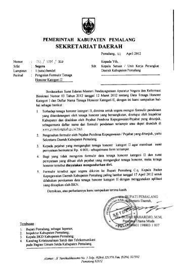 Surat Pengisian Formulir dan Contoh Surat Pernyataan