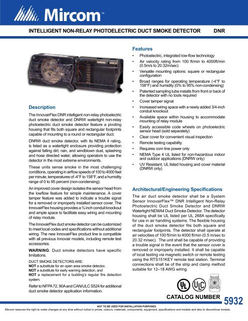 Ari Catalog Hvac Installation Accessories Duct Smoke Detectors Sampling Tubes
