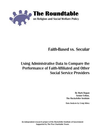 Faith-Based vs. Secular - The Nelson A. Rockefeller Institute of ...