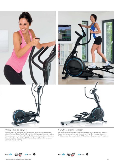 Fitness-Geräte von Kettler 2014 / 2015 bei Intersport Beike