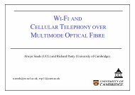 wi-fi and cellular telephony over multimode optical fibre