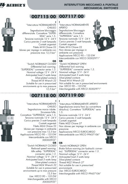 CATALOGO GENERALE AFTER-MARKET AFTER ... - SFK TRUCK