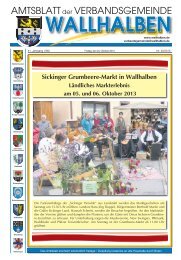 Sickinger Grumbeere-Markt in Wallhalben - Verbandsgemeinde ...