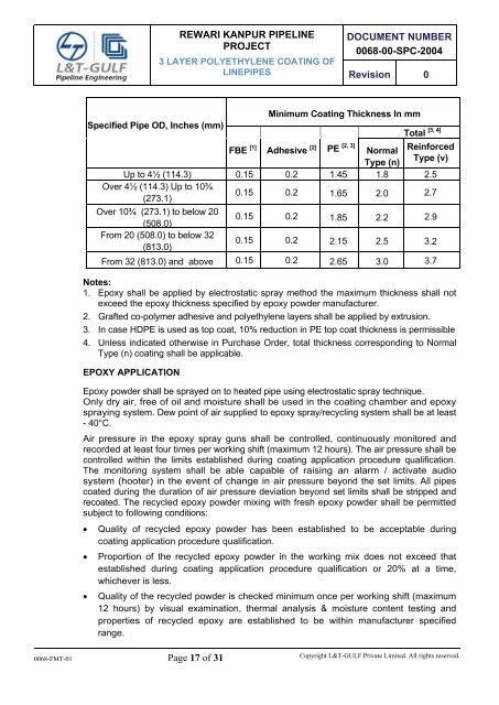 Pipelaying Tender-VOL IV - WorleyParsons.com