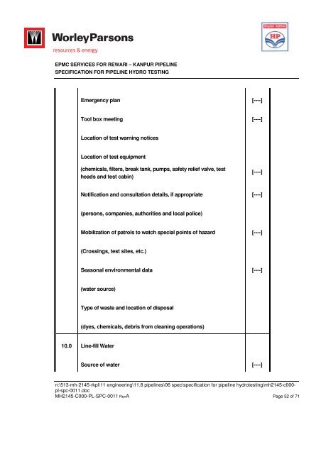 Pipelaying Tender-VOL IV - WorleyParsons.com