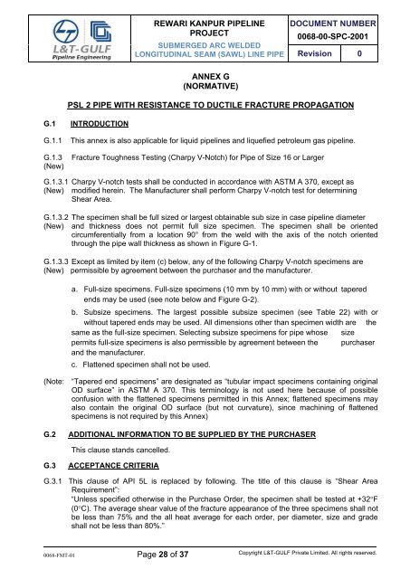 Pipelaying Tender-VOL IV - WorleyParsons.com