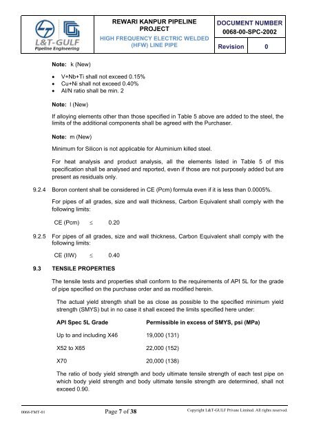 Pipelaying Tender-VOL IV - WorleyParsons.com