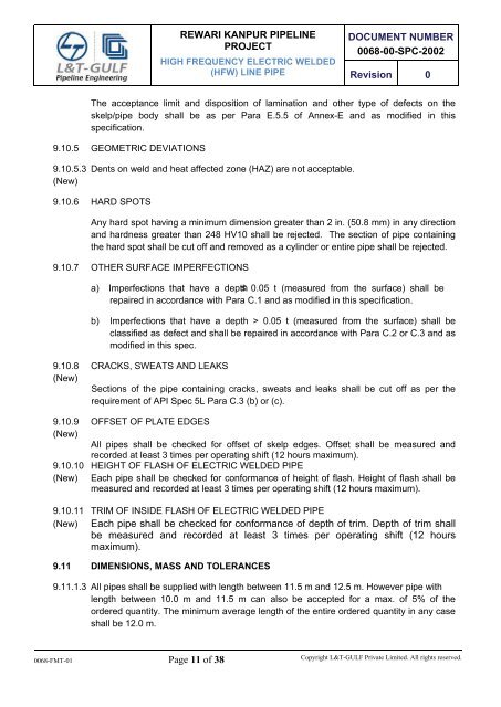 Pipelaying Tender-VOL IV - WorleyParsons.com