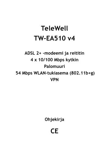Ohjekirja (PDF) - Telewell