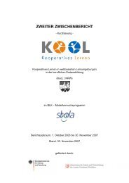 KooL-Zwischenbericht 2007 - e-Learning-Portal
