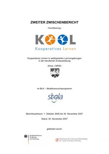KooL-Zwischenbericht 2007 - e-Learning-Portal