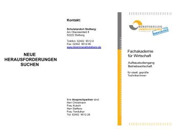 FA-Flyer 2013 Logo.pdf - Berufskolleg Simmerath/Stolberg