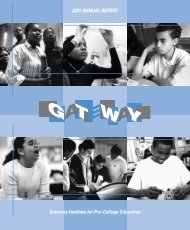 ARC - Gateway Institute for Pre-College Education - CUNY