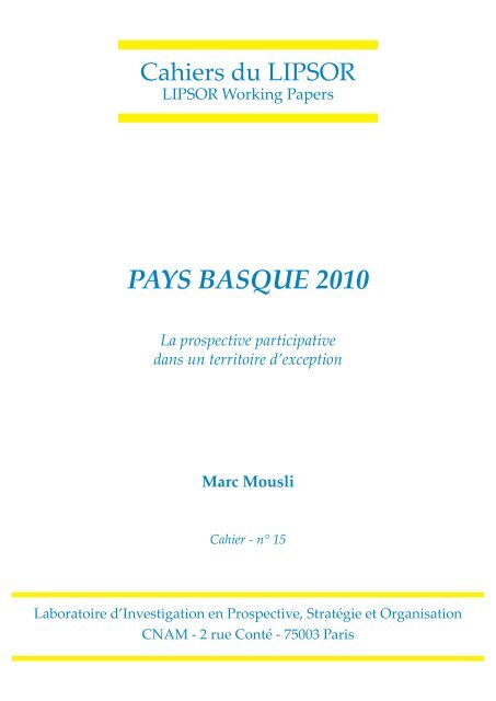 Cahier du lipsor (pays basque 2010).indd - La prospective