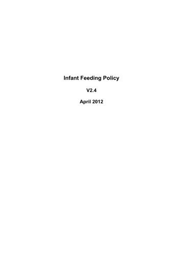Infant Feeding Policy - the Royal Cornwall Hospitals Trust website...