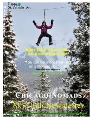 March 2012 Nomad Newsletter - Chicago Nomads Ski Club