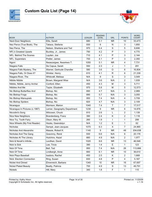 Custom Quiz List (Page 3) - Bartlesville Public Schools