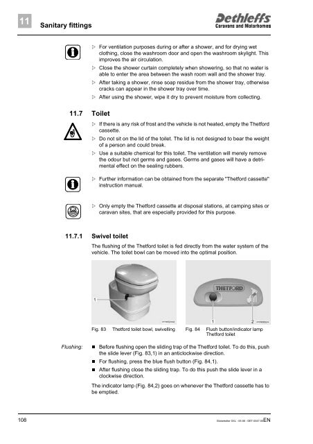 User Manual XXL Globetrotter 2006 - Dethleffs