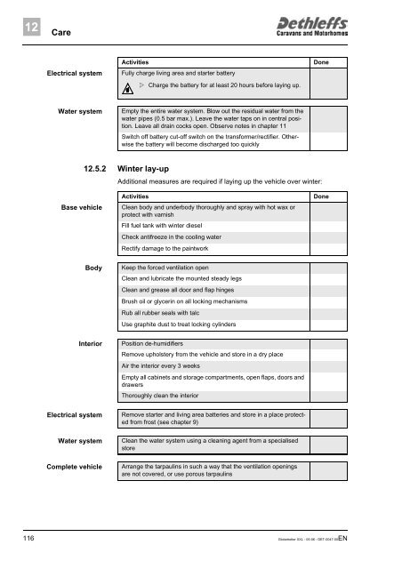 User Manual XXL Globetrotter 2006 - Dethleffs