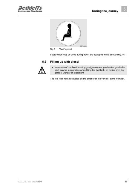 User Manual XXL Globetrotter 2006 - Dethleffs