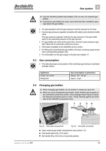 User Manual XXL Globetrotter 2006 - Dethleffs