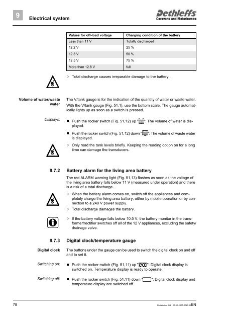 User Manual XXL Globetrotter 2006 - Dethleffs