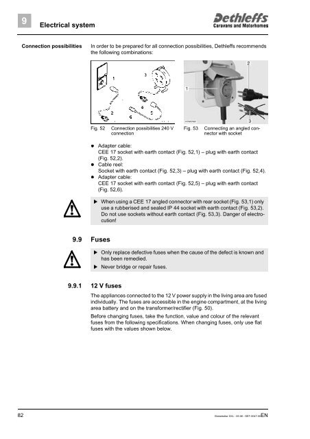 User Manual XXL Globetrotter 2006 - Dethleffs