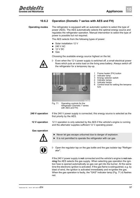 User Manual XXL Globetrotter 2006 - Dethleffs