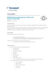 80259-Warehouse Management in Microsoft Dynamics ... - Formatech