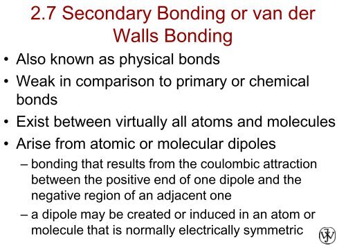 Atomic structure, bonding