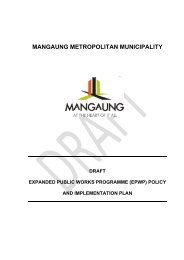 to download the PDF on Expanded Public Works ... - Mangaung.co.za