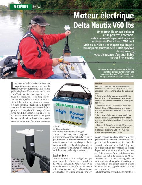 Moteur électrique puissant ; Delta Nautic