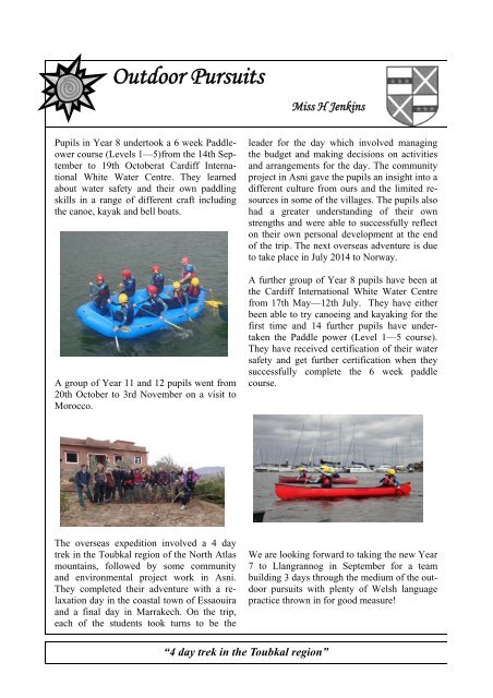 to download a copy of this Newsletter - Stanwell School