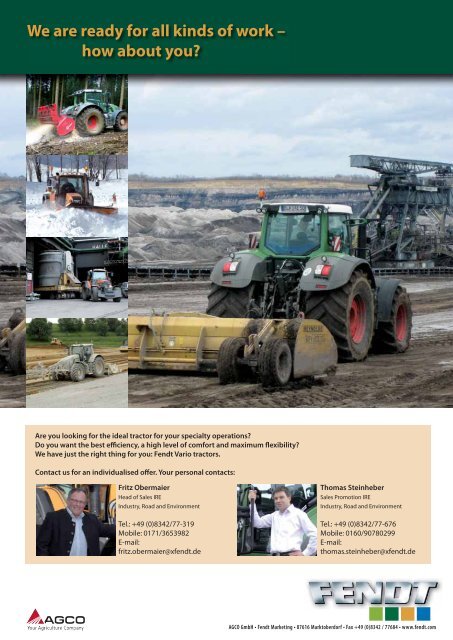 Issue May 2010 www.fendt-isu.com www fendt isu com - AGCO GmbH