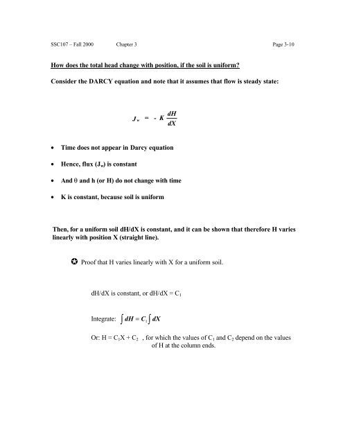 Chapter 3. Saturated Water Flow - LAWR