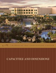 CAPACITIES AND DIMENSIONS - Mandalay Bay